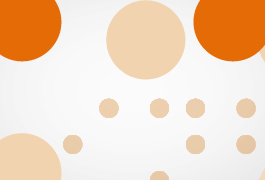 Abbildung von stilisierten farbigen Braillepunkten als Gestaltungselement