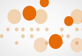 Illustration of stylised coloured braille dots as a design element