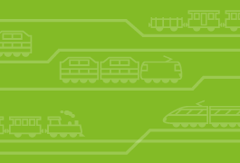Eine grüne Fläche mit unterschiedlichen angedeuteten Zügen