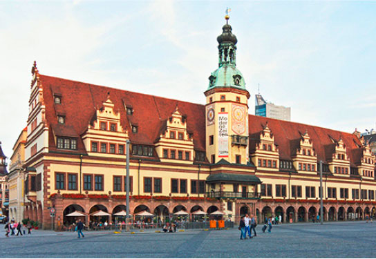 Foto des Alten Rathauses in Leipzig, das das Stadtgeschichtliche Museum beherbergt